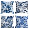New Chinese Style Home Decoration Pillowcase Style Flower and Bird Pattern Cushion Cover Bedroom Living Room Sofa Pillow