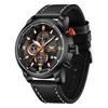 OPK 6083 Men's Quartz Watch Leathar Strap Luxury Luminous 30m Waterproof Modern Business Watches For Men