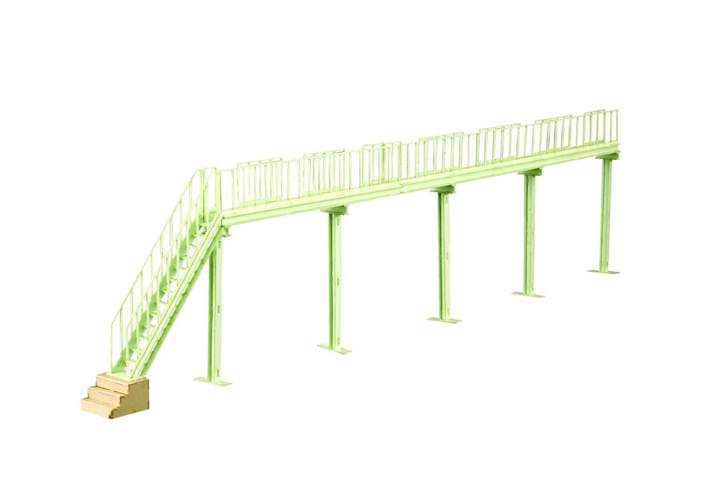 Plum PMOA HO Gauge 180 Pantograph Inspection Stand Unassembled Paper Kit Resale MS064 Diorama Supplies