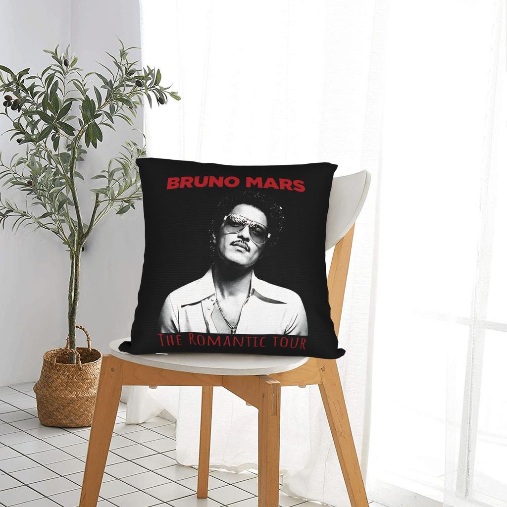 Bruno Mars Musiktour Quadratische Kissenbezüge Kissenbezüge Individuell Reißverschluss Dekor Kissenbezug Für Sitz 18"