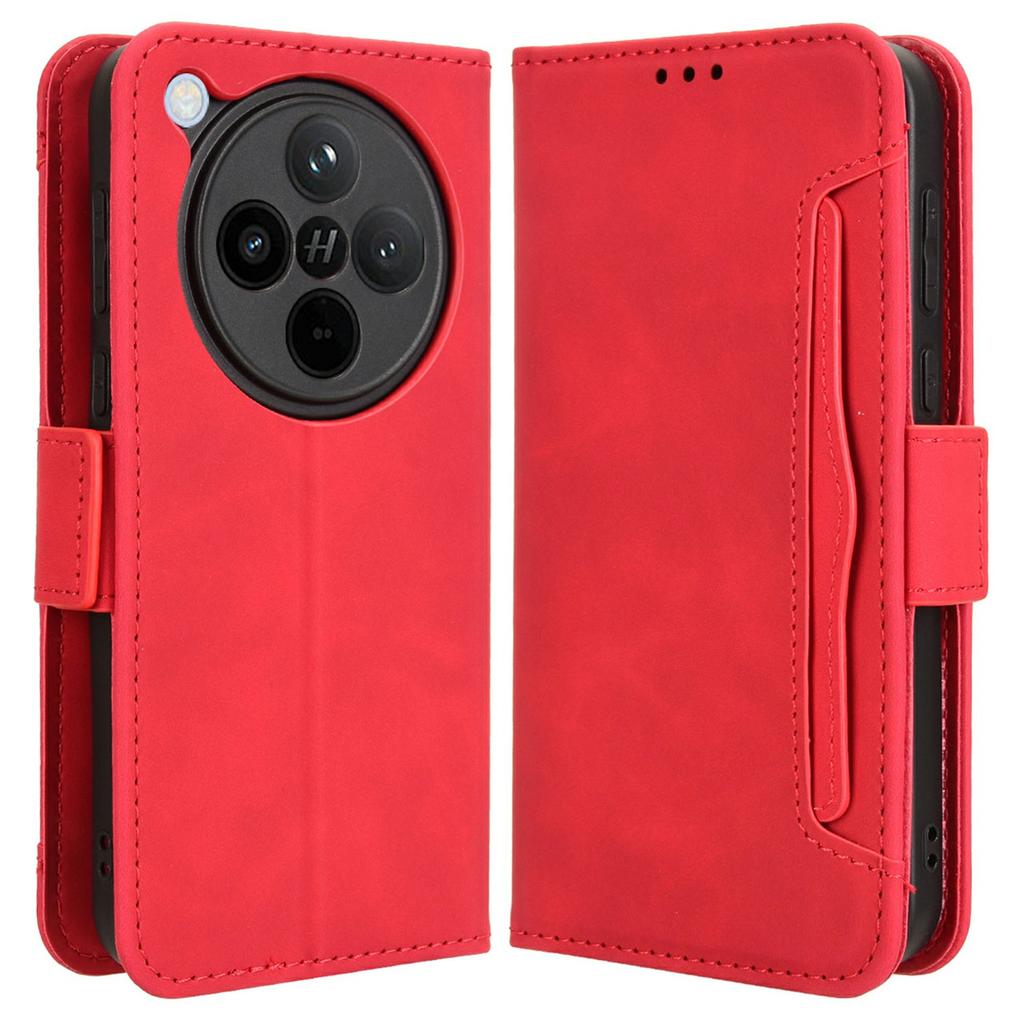 For Oppo Find X8 5G Leather Case Phone Wallet Cover with Multiple Card Slots