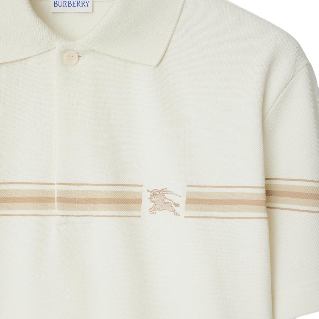 Burberry Striped Cotton Polo Shirt 81040541