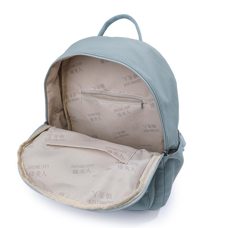 Ryggsekk i nylon for kvinner Reise-ryggsekk Student Skolesekk