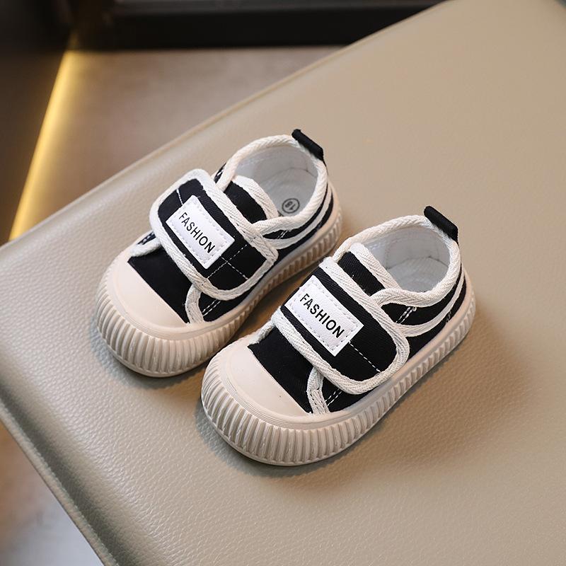 Spring and autumn children's canvas shoes, boys' casual shoes, shell-toe girls' biscuit shoes, soft-soled baby shoes