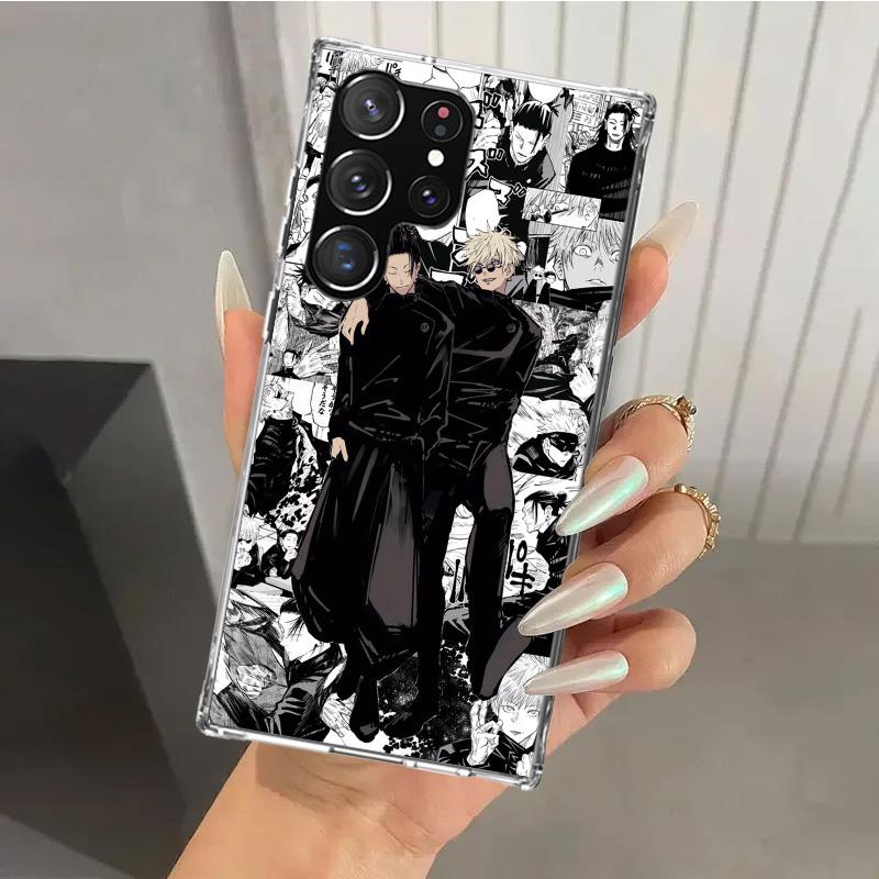 Jujutsus Japan Anime Phone Case for Samsung Galaxy S26 S24 S23 Ultra S25 Edge S22 S21 Plus S20 FE + Soft Print Shell Funda Galax