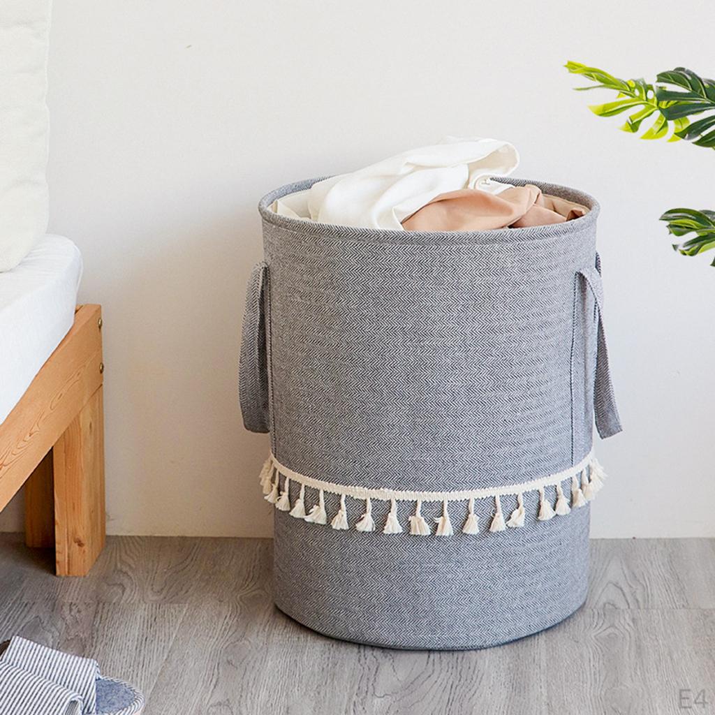 Laundry Hamper Decorative Dirty Clothes Basket Storage Organizer for toys Nursery Shelf Dorm