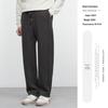 Yizhi Men's Winter Velvet-Lined Casual Straight-Leg Sweatpants