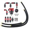 Universal Adjustable Fuel Pressure Regulator Kit with Gauge AN6 Fuel Line Hose And Fittings End Kit for Automotive