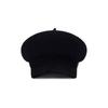 VARZAR VA Studded Wool Combo Newsboy Cap Black