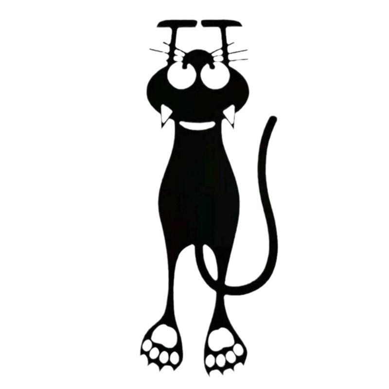 

1/2/4 шт. Кавайные закладки с черным котом для книг, закладка с животным для студента, подарки для учителя, канцелярские товары 1PC чёрный