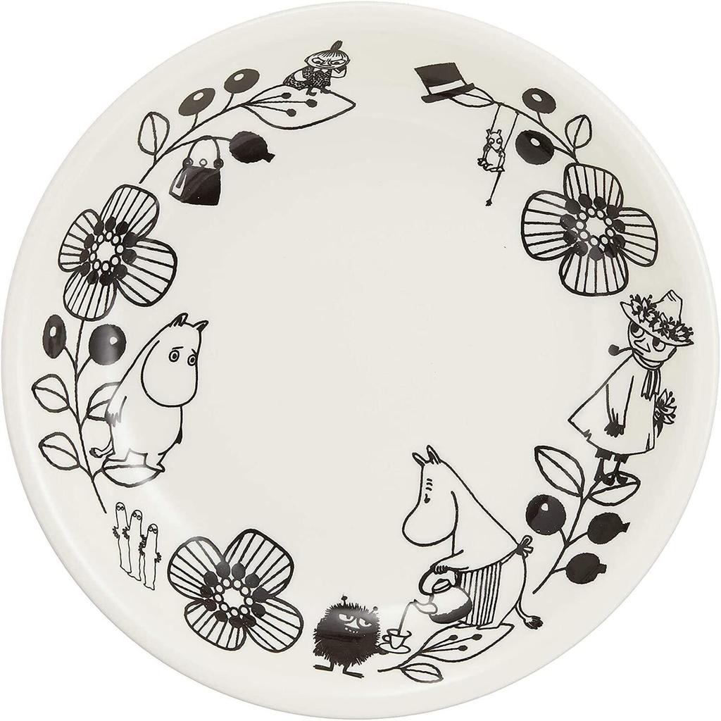 Yamaka Shoten MOOMIN Pasta Plate Microwave and Dishwasher Moomin Nordic Day Wedding Made In "Moomin Valley" Set, Approx. 21.5cm Diameter, Safe,