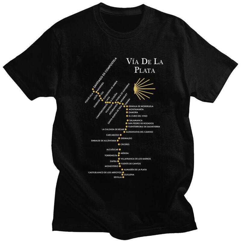 

Custom Buen Camino De Santiago T Shirt for Men Pure Cotton Tshirt Fashion Tee Short Sleeve T-shirts Loose Fit - Men s Summer ... S разноцветный
