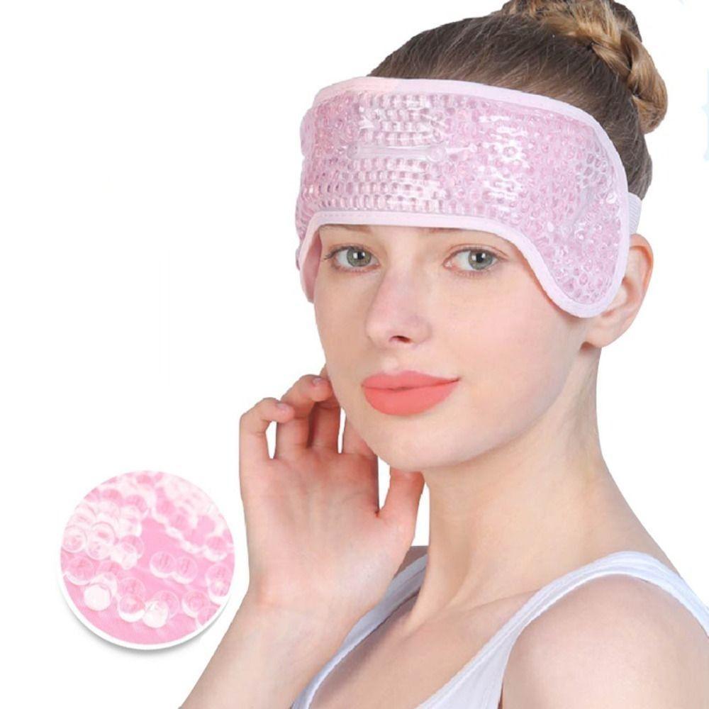 Hot or Cold Compress Head Gel Ice Pack Gel Bead Hot Therapy Migraine Ice Wrap Relaxing Reusable Headache Ice Bag