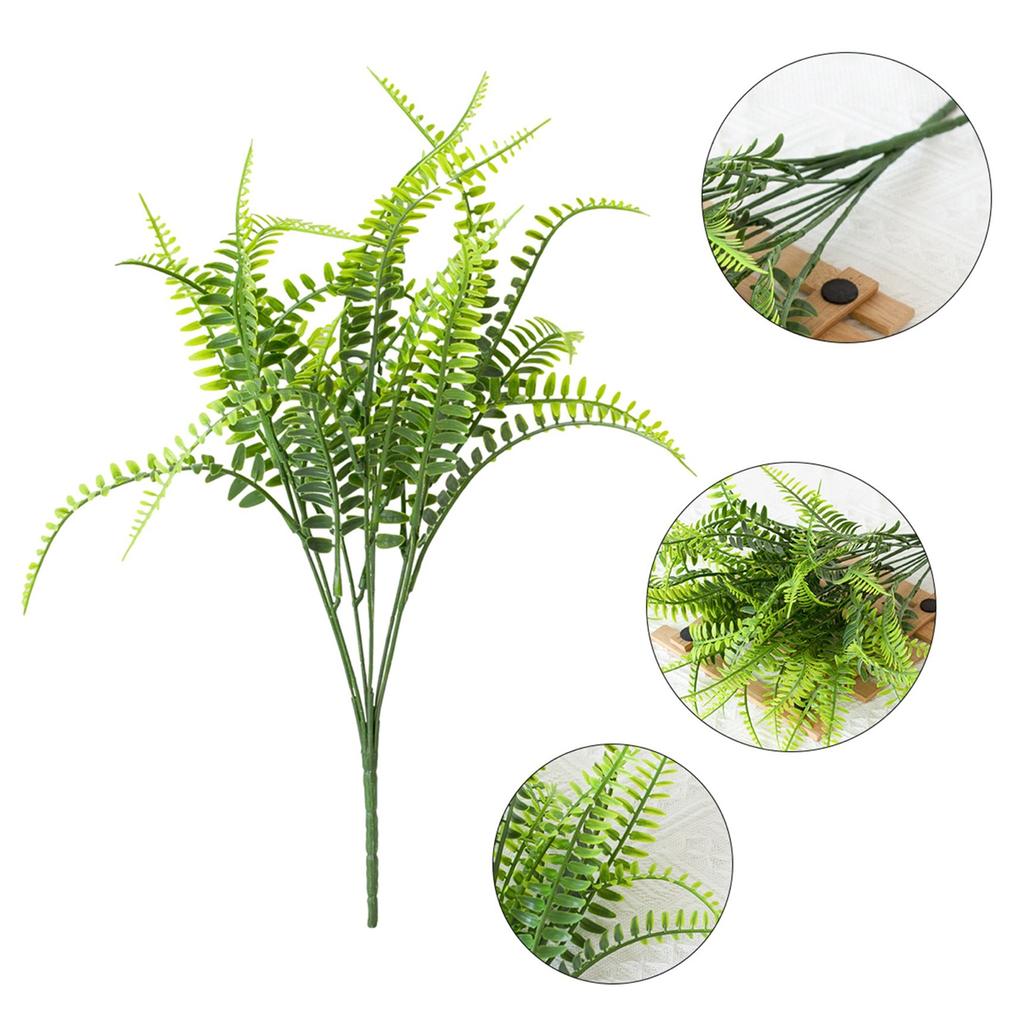 Artificial Simulation 7-Fork Plastic Persian Grass Home Decoration Gardening Wedding Outdoor Decoration
