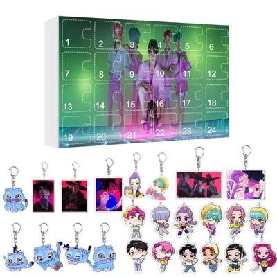 Kpop Demon Hunters Advent Calendar K Pop Demon Hunters Rumi Mira Zoey Tiger Christmas Countdown Advent Calendar Gift 24 Days