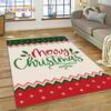 3D Merry Christmas Tree Santa Claus Cartoon Area Rug Large,Carpet for Home Living Room Sofa Doormat Decor,kid Non-slip Floor Mat