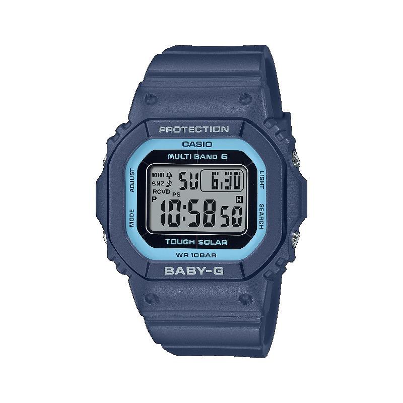 

Casio Men s Resin 100M Water Resistant Shock Resistant Alarm Quartz Watch BGD-5650-2 синий
