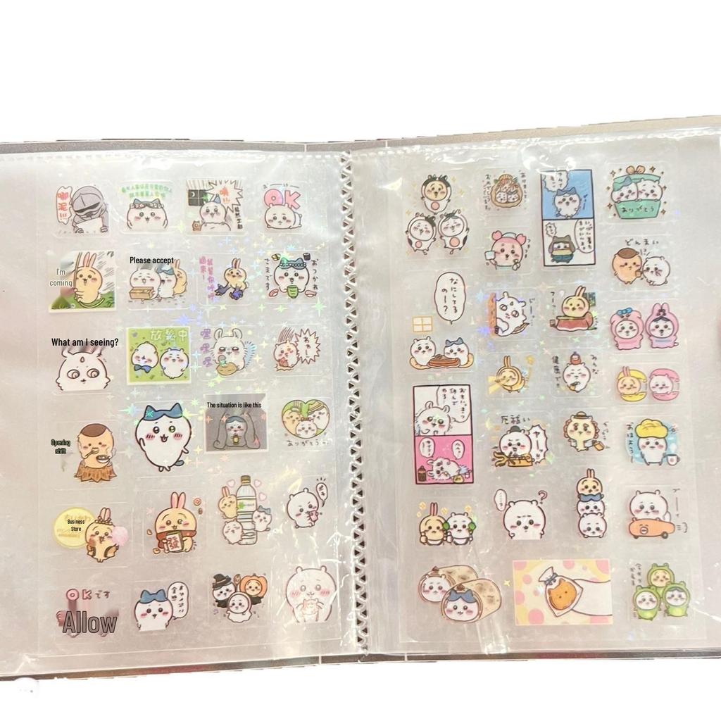Kiiikawa Waterproof Laser Stickers for DIY Cartoon Journal Decoration