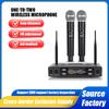 Dual UHF Wireless Microphone for Home Karaoke, Conference, and Performance