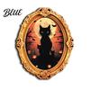 Kitchen Refrigerator Magnet 1/6Pcs Halloween Retro Frame Magnet Wooden Fridge Set Decoration Memo Note Holder for Holiday Party Cartoon