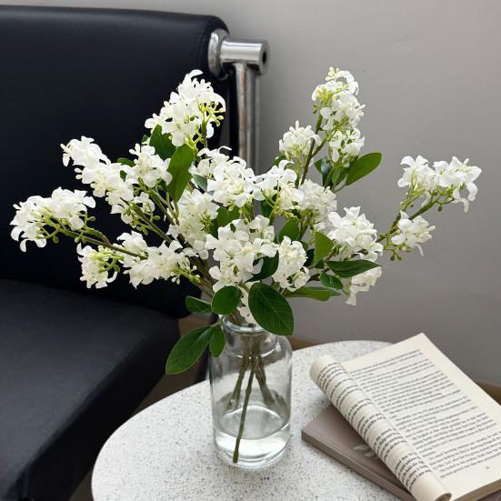 Artificial Flowers Realistic Silk Flowers UV Resistant Long-Lasting Bouquet for Home Wedding Decor Rustic Centerpiece for Living Room Table Arch