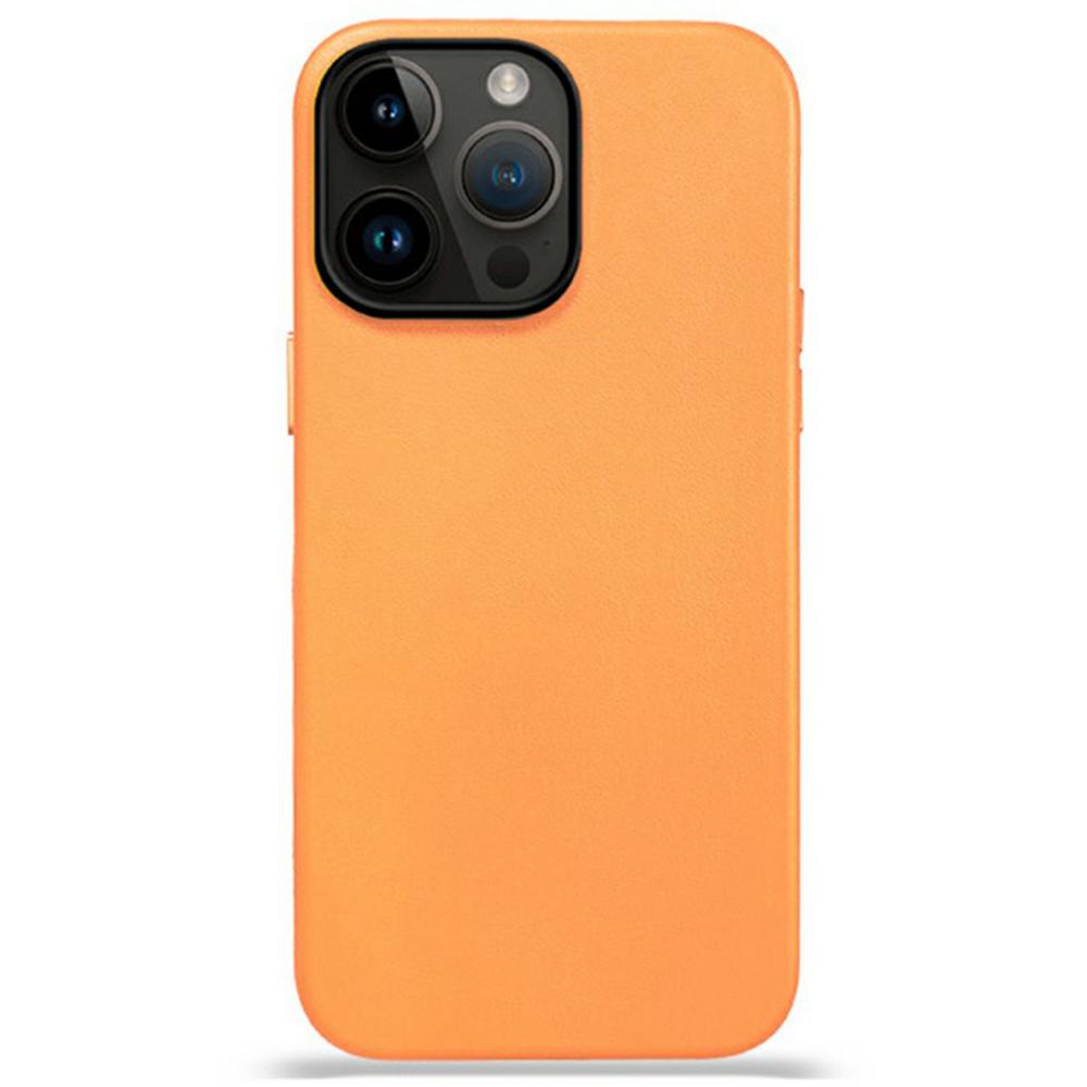 

KZDOO For iPhone 16 Pro Max Case Compatible with MagSafe PU+PC Shockproof Phone Cover Orange