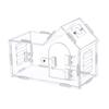 Reptile Feeding Box with Lids Animal Habitat Cage Mini Pet Breeding Container for Gecko Turtle Tarantula Pet Supplies