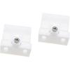 2PCS Venetian Blinds Headrail Support Brackets White Mounting Brackets for Beam Folding Blinds