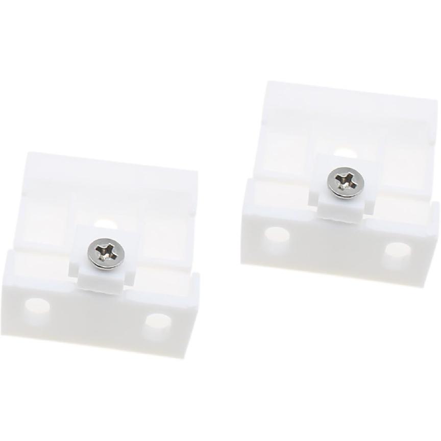 2PCS Venetian Blinds Headrail Support Brackets White Mounting Brackets for Beam Folding Blinds