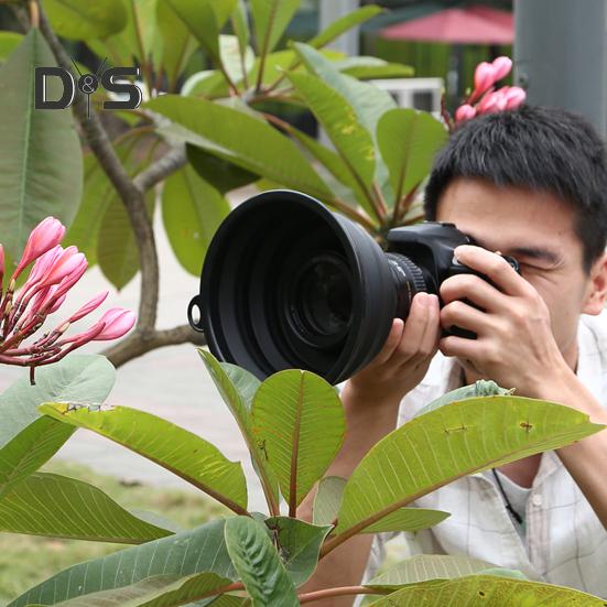 Silikonová clona objektivu Bezodrazový antiskleněný kryt pro fotoaparát Fotografie Videa Eliminace odlesků Chrání nástavec objektivu zařízení pro venkovní použití