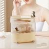 Desktop Storage Box Light Luxury Home and Daily Necessities Jewelry Sundries Dust-proof and Moisture-proof with Cover Rotating Cosmetics Storage