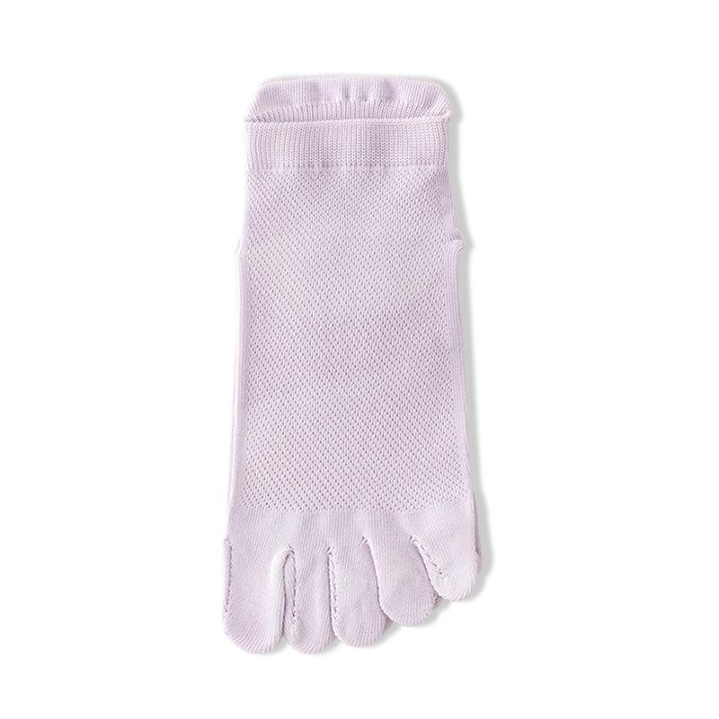 5 Pairs Spring Summer Women Socks Soft Mesh Breathable Cotton Sweat Absorbent Five Finger Socks Outdoor Sports Split Toe Socks