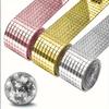 3Pcs Disco Ball Mirror Glass Sticker Self-Adhesive Mosaic Tiles Mirror for DIY Disco Party Decor Collages Craft Mosaic Patches