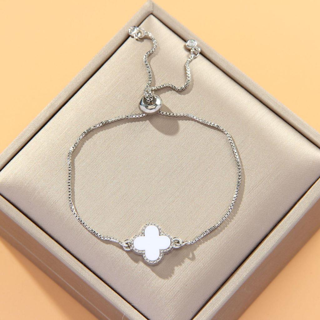 Verstellbares 8-förmiges Evil Eye Herzarmband für Damen - Europäische & Amerikanische Mode, Südostasiatischer Einfluss