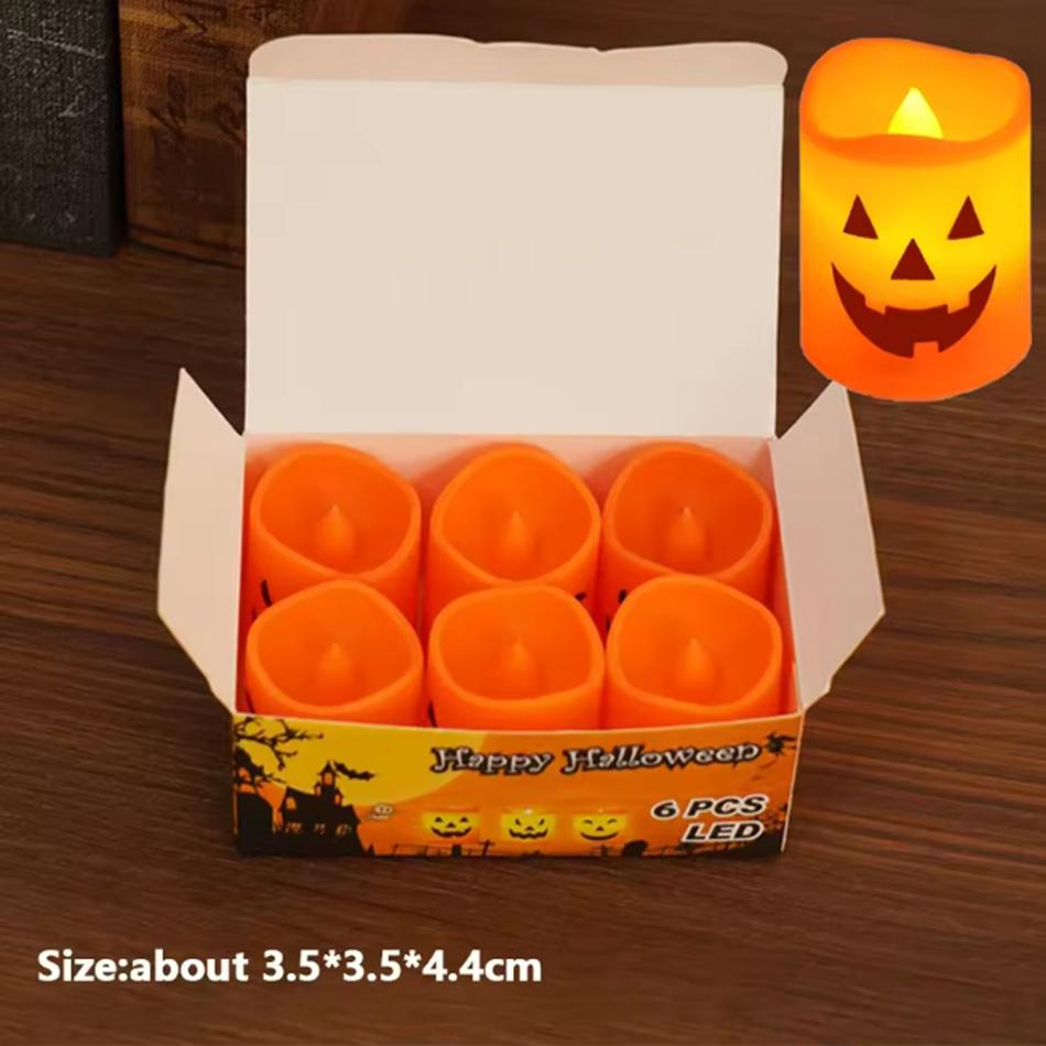 Spooky Holiday Decorations Led Candle Light Vintage Witch Castle Pumpkin Ghost Hanging LED Lantern Lamp Haloween Party Decoration
