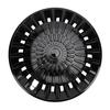 4PCS R15 Hub Caps 15 Inch Thick ABS Stylish Wheel Rim Cover Hubcap Replacement for Fiat 500 Black