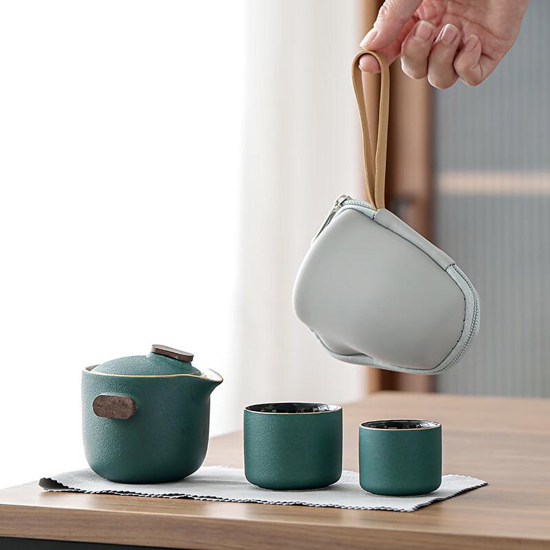 Portable Kung Fu Tea Set with Two Cups