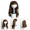 Wavy Dog Wig Cute Pet Wig with Adjustable Elastic Band Long Wavy Hair with Bangs Cat Hairpiece Costume for Cosplay Halloween Christmas Parties