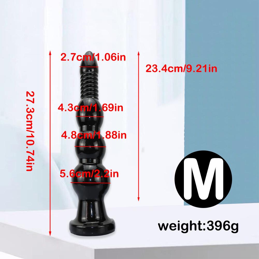 Třívelikostní anální korálky plug - Venkovní SM hračka pro stimulaci análního otvoru