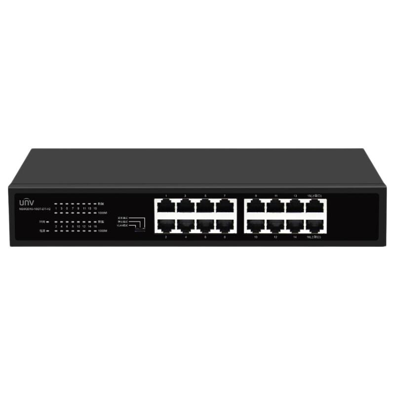 Uniview NSW2010-16GT-DT-V2 16-Port Gigabit Rack-Mount Switch CN-Stecker (Adapter enthalten)