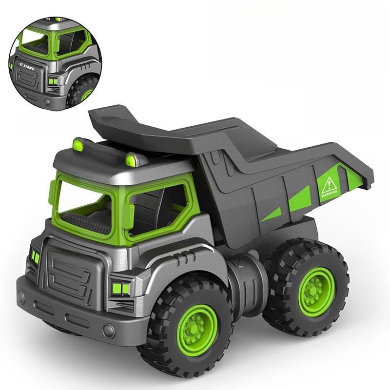 Alloy Excavator Inertial Mixer Truck Dump Truck Crane Model Children Car Toy