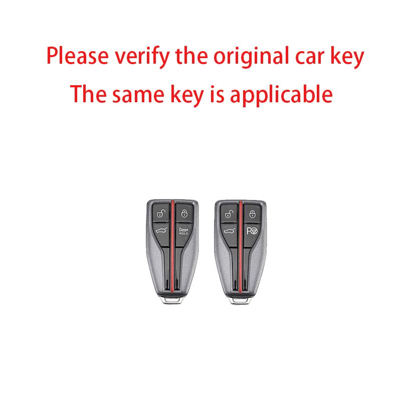 Interior Mouldings For Hongqi HS5 H5 H9 HS7 H7 L5 HS3 L9 Zinc Alloy Leather Car Key Cover Case Bag Shell Protector Keychain Acce