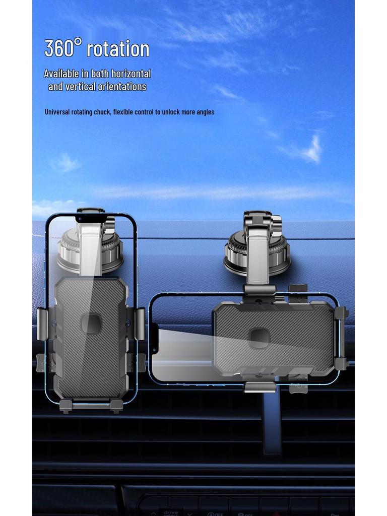 Truck & Car Phone Holder: Suction Cup, Shockproof, Stable Stand for Navigation.