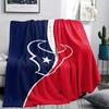 1Pc Houston Texans Print Flannel Blanket, High Quality Comfortable for All Seasons, Home Decor, Warmth and Comfort, Perfect for Gifts