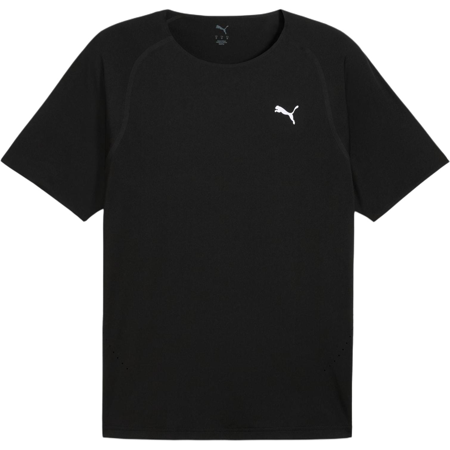 

Puma Solid Color Straight Cut Round Neck Short Sleeve T-Shirt Men Tops Black 526629-01 S