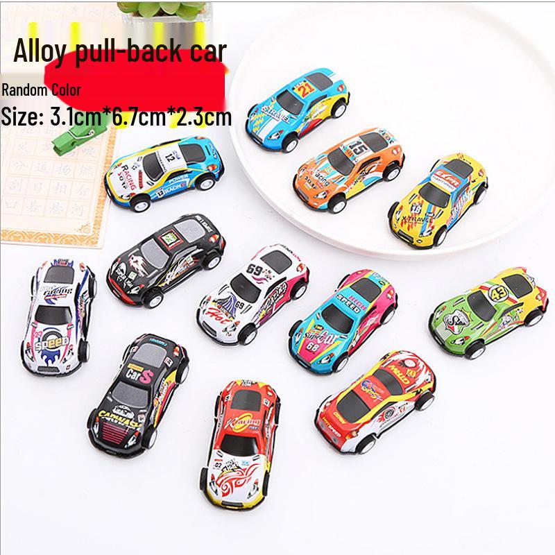 Cartoon Animal Pull-Back Cars for Kids Aged 2-6: Educational Toys & Gifts for Boys