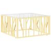 VidaXL Coffee Table Gold 80x80x40 Cm Stainless Steel and Glass 350058