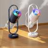 Talos 200 ml USB-Anionen-Luftbefeuchter, 360-Grad-Drehung, LED-Nebeldiffusor mit buntem Licht