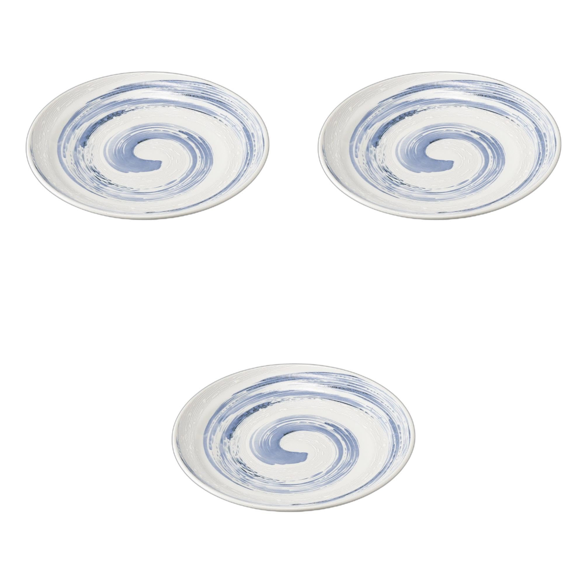 

Set of 3 Kohiki Seiryu Pasta Plates x Large Ceramic Plates by Setomonohonpo [25.6 3.2cm]
