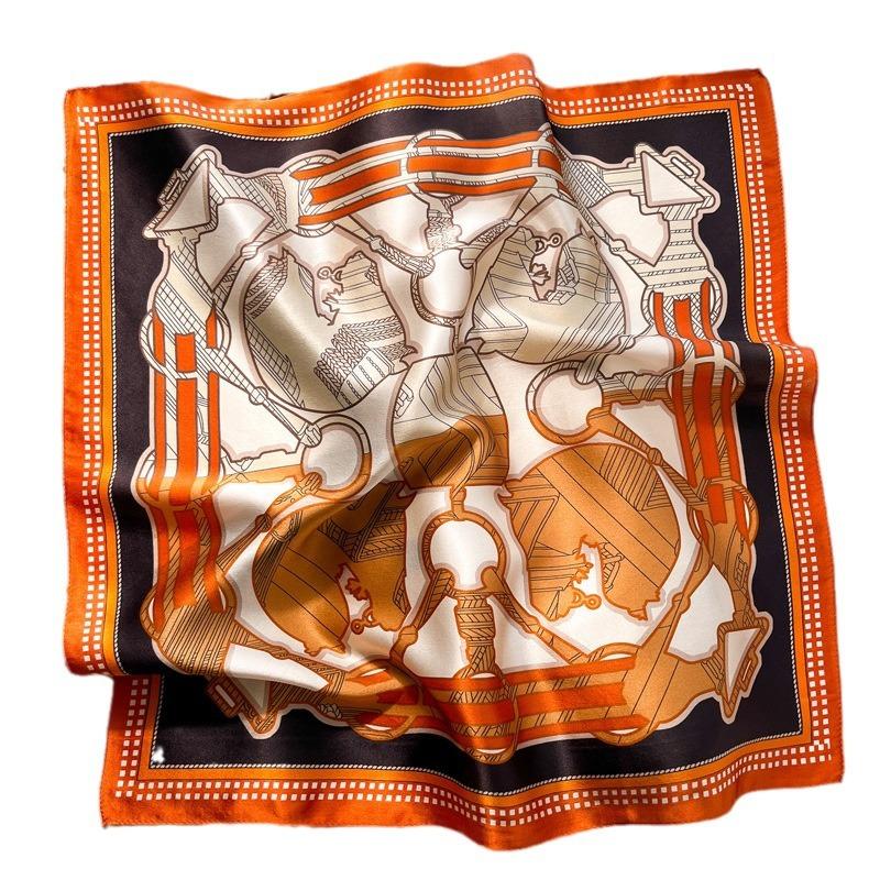 Luxury Brand 100% Real Silk Scarf Women Square Neck Tie Shawls Wraps for Ladies Foulard Scarves Pashmina Female Hijab Bandana